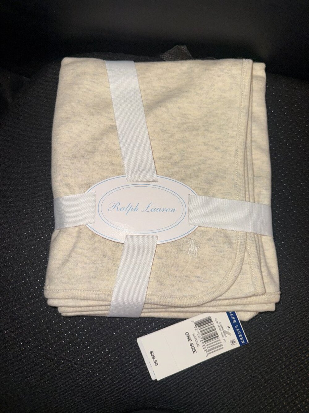 RALPH LAUREN Layette Receiving Blanket Soft 100% Cotton 28"x 32" BABY Infant NWT